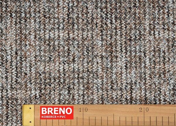 Breno Metrážový koberec CADIZ 5016 hnědo-šedý, šíře 400 cm, Vícebarevné