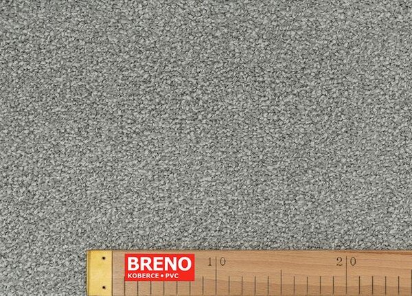 Breno Metrážový koberec DAKOTA 1025 - 76, šíře 400 cm, Šedá