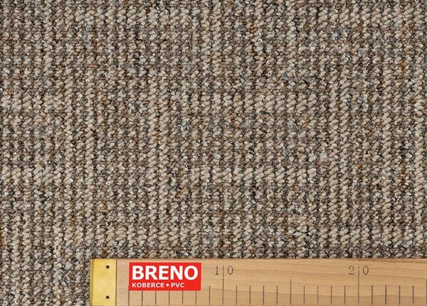 Breno Metrážový koberec CADIZ 5018 béžový, šíře 400 cm, Béžová/Hnědá