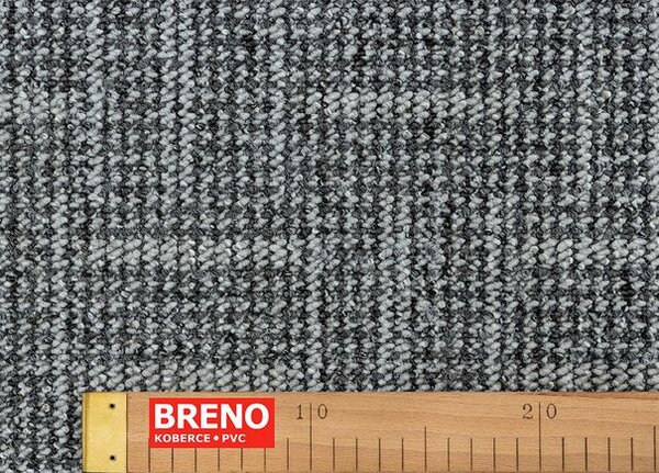 Breno Metrážový koberec CADIZ 5026 šedý, šíře 500 cm, Šedá