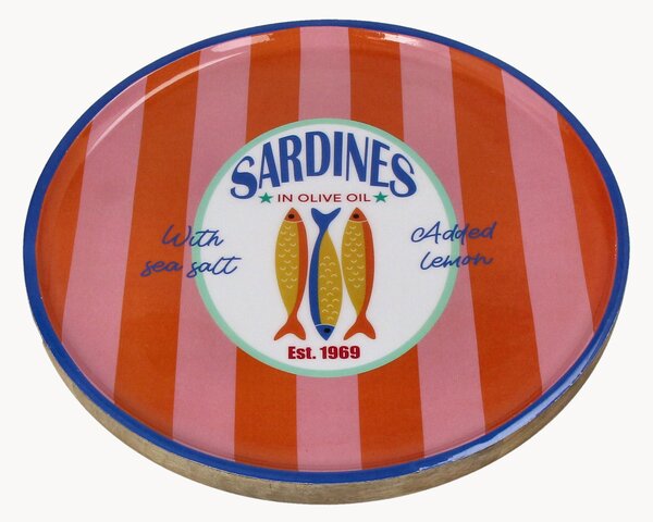 Talíř z mangového dřeva Sardines