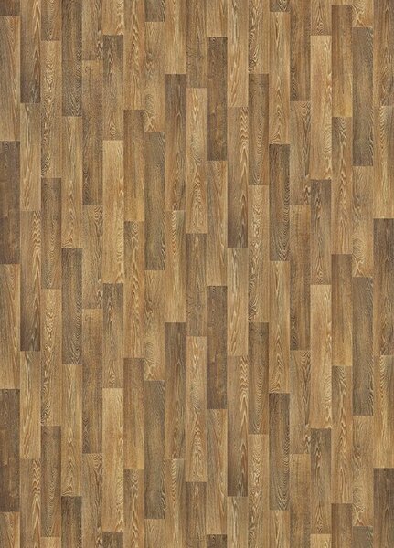 Breno PVC SUPERTEX Camargue 754 – tmavé dřevo, šíře 300 cm