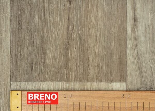 Breno PVC TOPTEX Lime Oak 069L – hnědé dřevo, šíře 400 cm