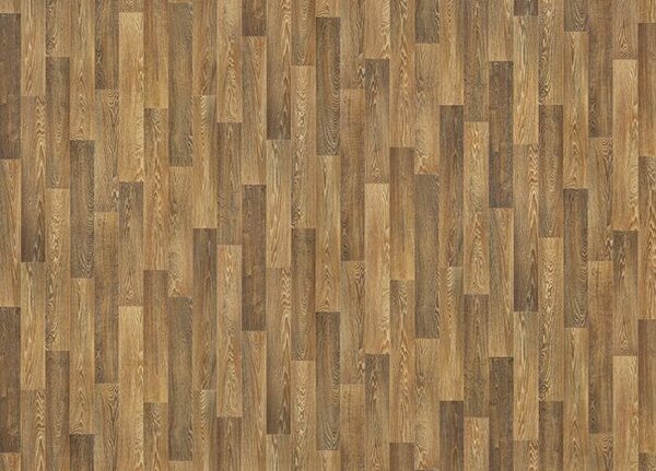 Breno PVC SUPERTEX Camargue 754 – tmavé dřevo, šíře 300 cm