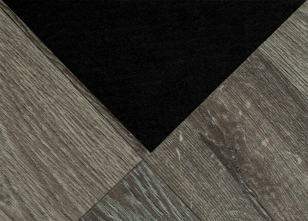 Breno PVC BLACKTEX Fumed Oak 966M – tmavě šedé dřevo, šíře 400 cm
