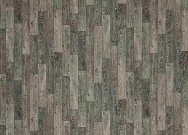 Breno PVC BLACKTEX Fumed Oak 966M – tmavě šedé dřevo, šíře 400 cm