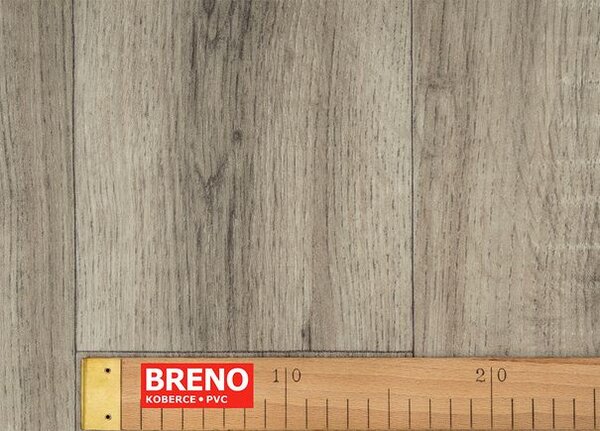 Breno PVC SUPERTEX Sorbonne 584 – tmavé dřevo, šíře 200 cm