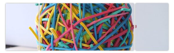 Obraz gumiček (170x50 cm)