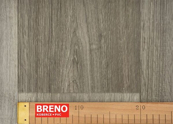 Breno PVC TOPTEX Lime Oak 796M – tmavé dřevo, šíře 400 cm