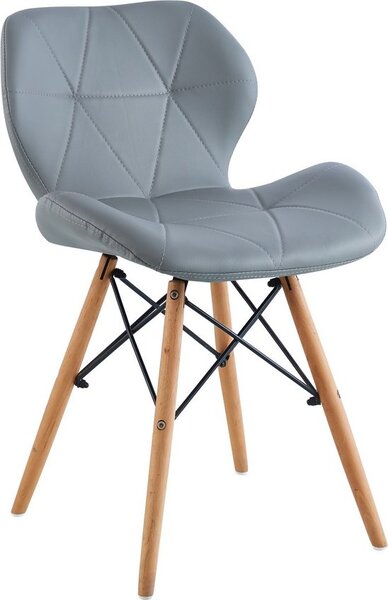 Casarredo Designová jídelní židle BOSSE, šedá
