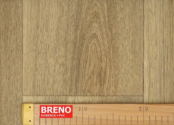 Breno PVC BLACKTEX Columbian Oak 636L – světle hnědé dřevo, šíře 100 cm