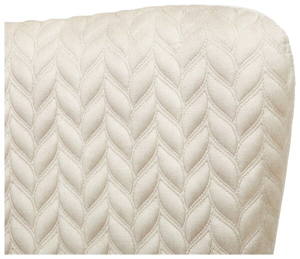 KŘESLO UŠÁK, kov, textil, béžová Ambia Home - Křesla ušáky