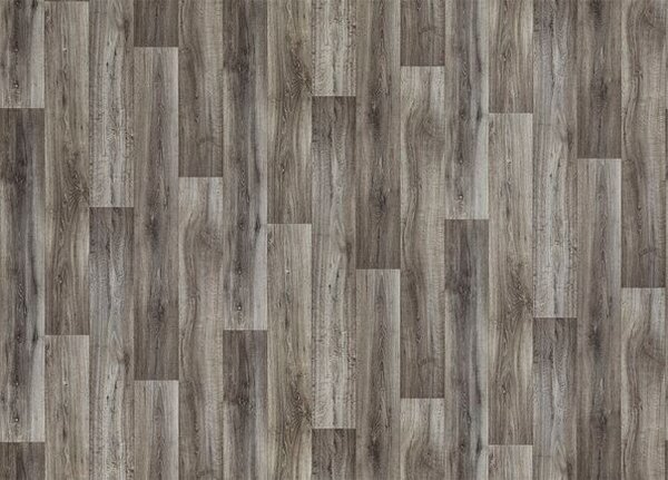 Breno PVC PURETEX Lime Oak 796M – tmavé dřevo, šíře 400 cm