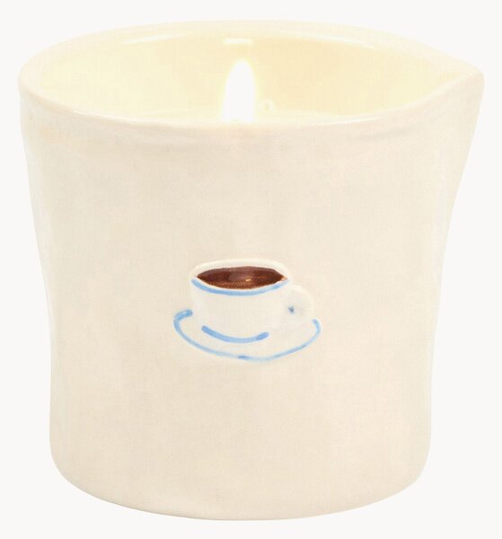Keramická vonná svíčka Cappuccino (čokoláda, třešeň)