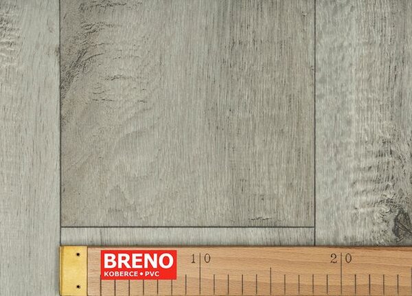 Breno PVC TOPTEX Tasmanian Oak 096L – světle šedé dřevo, šíře 400 cm