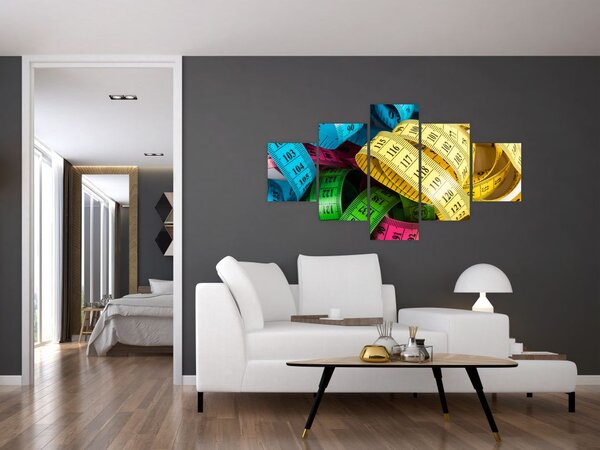 Obraz barevných metrů (125x70 cm)