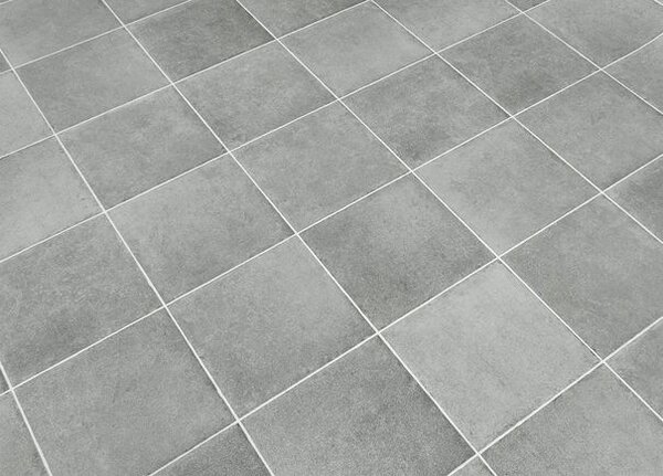Breno PVC SMARTEX London 970M – šedé dlaždice, šíře 100 cm