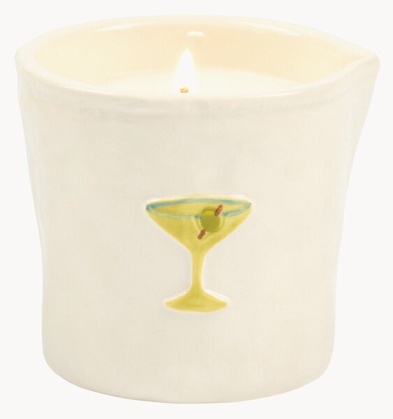 Keramická vonná svíčka Martini (citron, fialka)