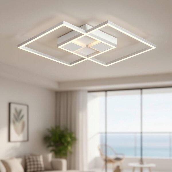 STROPNÍ LED SVÍTIDLO, 42/42/4,5 cm Boxxx - Stropní svítidla