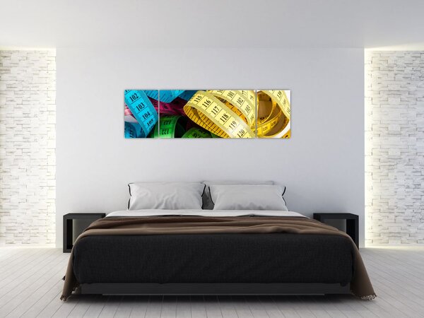 Obraz barevných metrů (170x50 cm)
