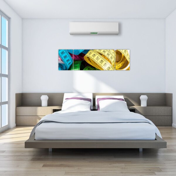 Obraz barevných metrů (170x50 cm)