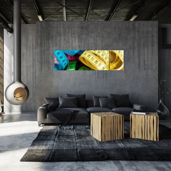 Obraz barevných metrů (170x50 cm)