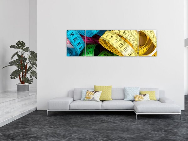 Obraz barevných metrů (170x50 cm)