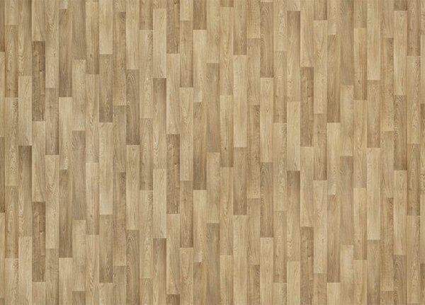Breno PVC SUPERTEX Camargue 543 – hnědé dřevo, šíře 400 cm