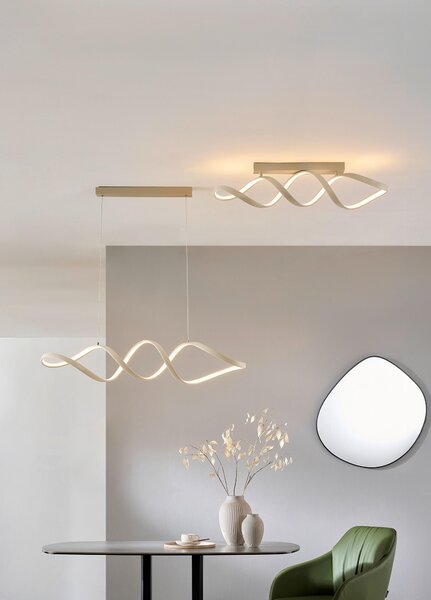ZÁVĚSNÉ LED SVÍTIDLO, 100/22/120 cm Novel - Závěsná LED svítidla