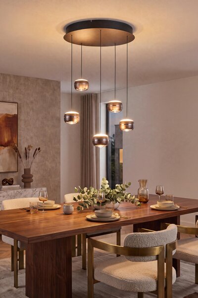 ZÁVĚSNÉ LED SVÍTIDLO, 52,5/180 cm Dieter Knoll - Závěsná LED svítidla