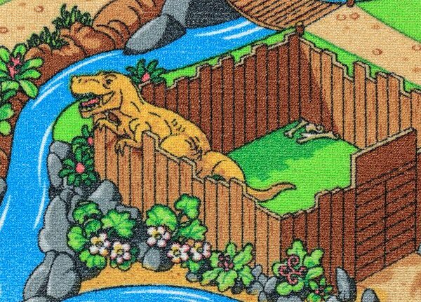 Breno Metrážový koberec DINO 29 dinosauři, šíře 400 cm