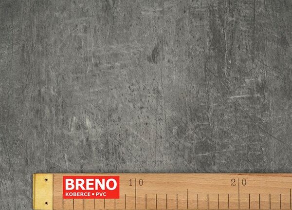 Breno PVC BLACKTEX Zinc 996D – tmavě šedý beton, šíře 400 cm