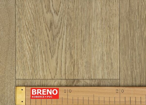 Breno PVC BLACKTEX Columbian Oak 692M – světle hnědé dřevo, šíře 400 cm