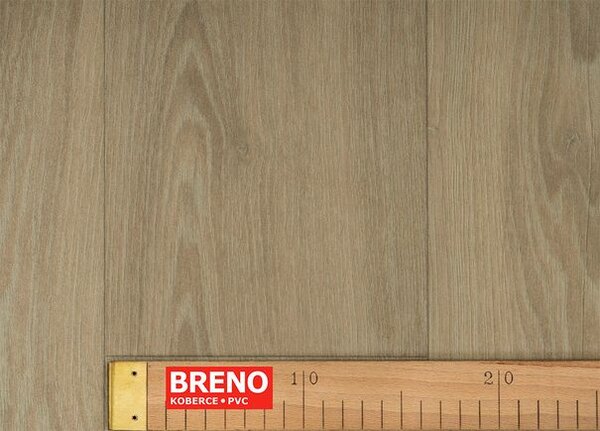 Breno PVC BLACKTEX Oakland 196L – světle hnědé dřevo, šíře 400 cm