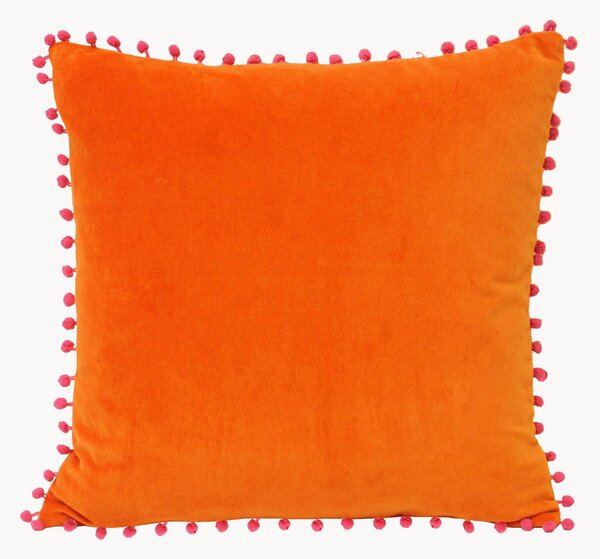 Sametový polštář Pompom