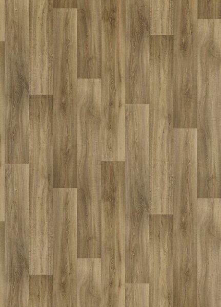 Breno PVC PURETEX Lime Oak 613M – hnědé dřevo, šíře 400 cm