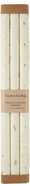 Garden Trading Sada balicích papírů Maddox Warm White - 3 ks GAT172