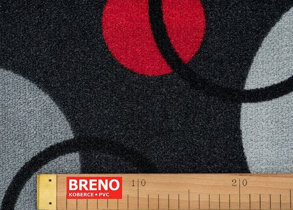 Breno Metrážový koberec EXPO NEW 97 šedý, šíře 400 cm