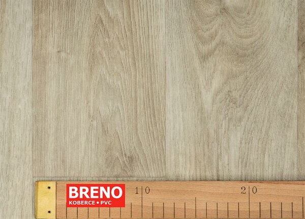 Breno PVC SUPERTEX Tavel 508 – světlé dřevo, šíře 400 cm