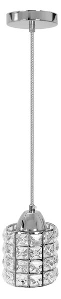 Toolight - Křišťálová závěsná lampa 1xE27 APP210-3CPR, chromová, OSW-06875