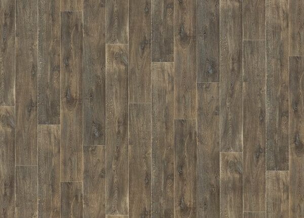 Breno PVC TOPTEX Texas Oak 620D – tmavě hnědé dřevo, šíře 500 cm