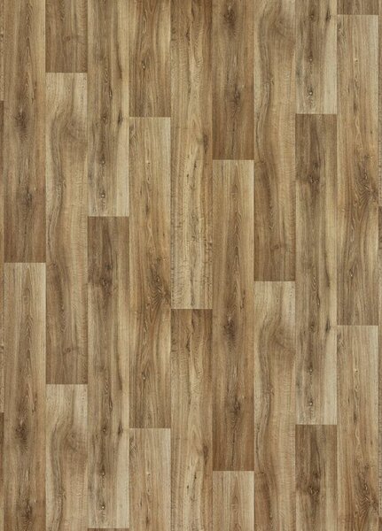 Breno PVC POLARIS Lime Oak 631M – tmavé dřevo, šíře 400 cm
