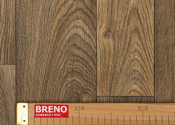 Breno PVC CARBONTEX Granero 546 – tmavé dřevo, šíře 200 cm