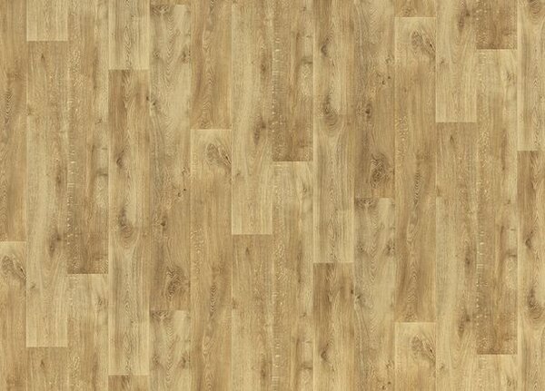 Breno PVC BLACKTEX Texas Oak 136L – světle hnědé dřevo, šíře 400 cm