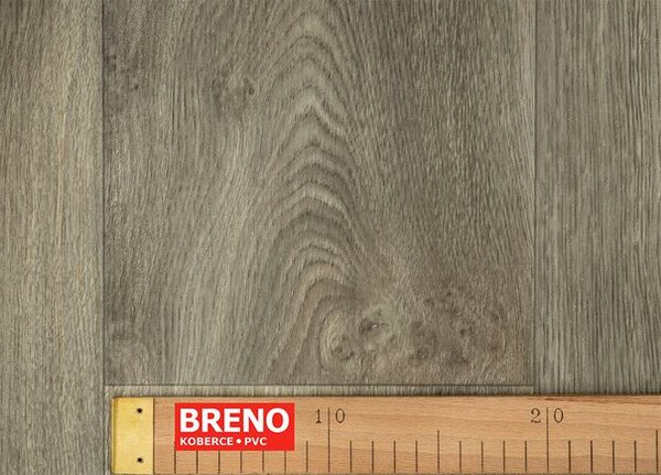Breno PVC TOPTEX Texas Oak 693D – tmavé dřevo, šíře 500 cm