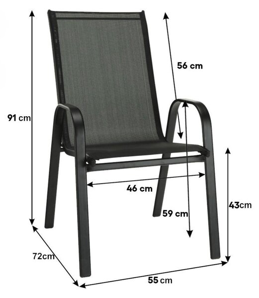 Vikio Venkovní zahradní set 150x90 pro 4 osoby DK302-P přírodní
