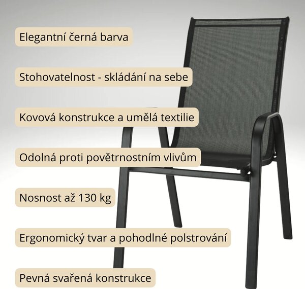 Vikio Venkovní zahradní set 150x90 pro 4 osoby DK302-P přírodní