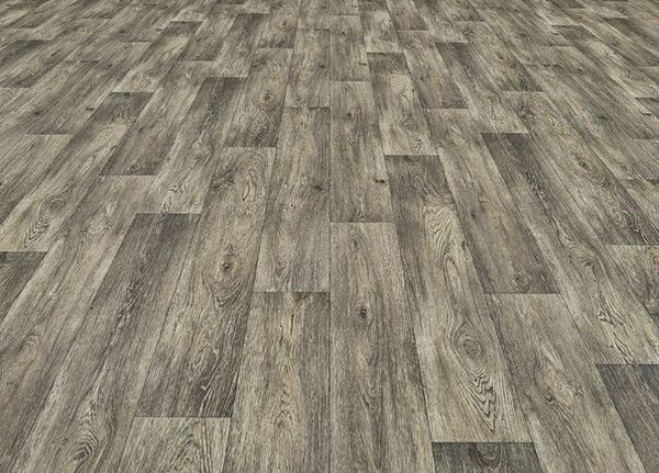Breno PVC TOPTEX Aged Oak 967M – tmavé dřevo, šíře 500 cm