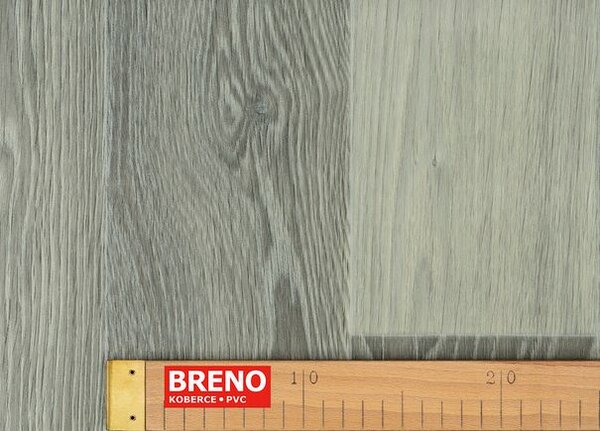 Breno PVC POLARIS Fumed Oak 990D – šedé dřevo, šíře 400 cm