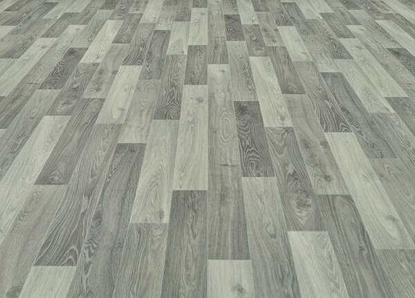 Breno PVC POLARIS Fumed Oak 990D – šedé dřevo, šíře 400 cm